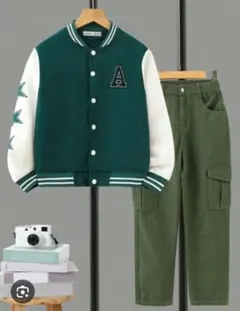 キッズ　ジャケットとカーゴパンツセット