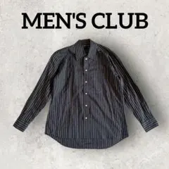 MEN'S CLUB ストライプシャツ ボタンダウンシャツ (L) ダークグレーのサムネイル