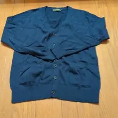 学生CAMPURE Vネック カーディガン ネイビー
