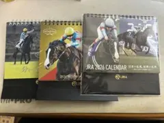 JRA 2026 カレンダー 卓上型　おまけで、2023.2024