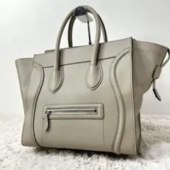 希少✨ 美品 CELINE セリーヌ ラゲージ マイクロ ベージュ ハンドバッグ