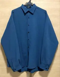 ‼️大幅値下げ中‼️ KUUUPY 長袖シャツ　ターコイズブルー　メンズ