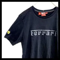 希少 PUMA スクーデリアフェラーリ Tシャツ 黒 M相当 公式 ビッグロゴ