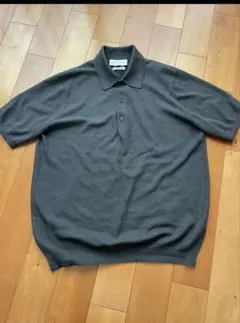 25SS GRAN SASSO スキッパーポロニットシャツ グレー - メルカリ