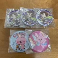 BTS ジョングク グク bt21 cooky 缶バッジセット 5個