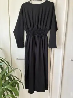 ZARA ブラック Vネック ワンピース XS