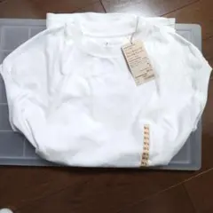 【新品】無印良品 スムースフレンチスリーブ ロング丈 Tシャツ サイズM-L 白