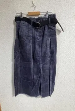 wクローゼットロングコーデュロイスカート フリーサイズ
