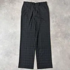 ラルフローレン W32 スラックス チェック 古着 90s グレー 23203