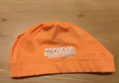 CENTRAL SPORTS 水泳帽 オレンジ Lサイズ