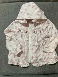 べべ　ウインドブレーカー　ブルゾン　ジャケット　トップス　小花柄　ピンク　100