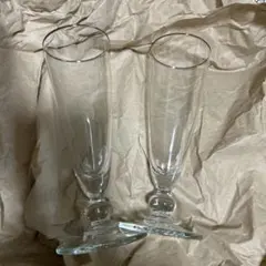 シャンパングラス 2個セット ガラス製