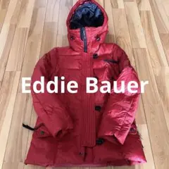 Eddie Bauer 赤 ダウンジャケット　グースダウン　PXS フード付き