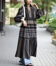 美品 ジャーナルスタンダード エンブロイダリー ロングワンピース