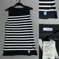 ORCIVAL ノースリーブ ボーダー カットソー