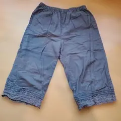 グレー レース付きハーフパンツ
