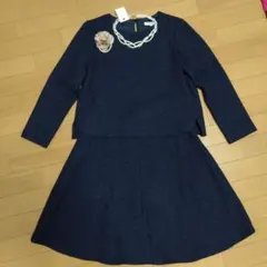 卒業式★NATURAL BEAUTY BASIC ネイビー セットアップ M