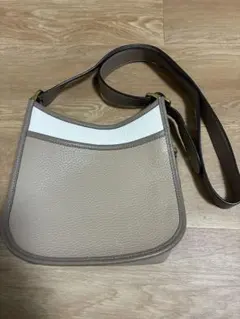 COACH レザーショルダーバッグ ベージュ