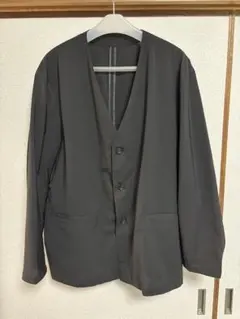 coen【RONEL】COOLMAXトロピカル／ノーカラージャケット試着のみ