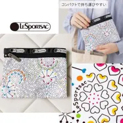 新品 LeSportsac ハート柄ポーチ Y2K マルチポーチのサムネイル