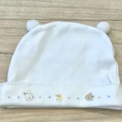 【美品】ファミリア　ベビー帽子　41〜43cm