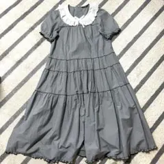 新作♡ローン襟付きギンガムチェックワンピース ¥ 46,200（税込）