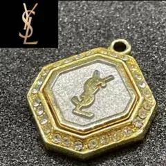 専用❗️希少♡YSL✨イヴ・サンローラン　八角形　ラインストーン　ペンダントトップ