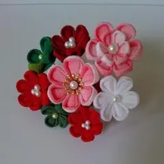 髪飾り503☆2wayクリップ☆つまみ細工