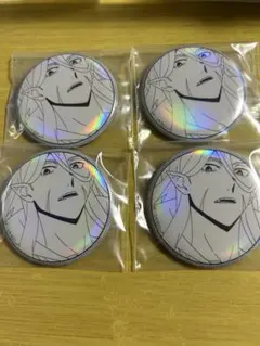 ホログラムキャラクターイラストピンバッジ4個セット　ブラム　文豪ストレイドッグス