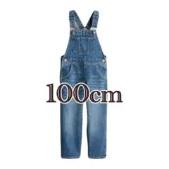 【美品(完売品)】デニムオーバーオール (デニムブルー) 100