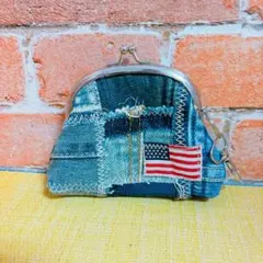 デニムがま口　　６番