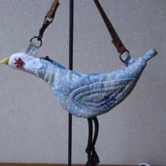鳥の飴ちゃん入れ(水色)