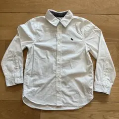 H&M キッズ　長袖ボタンダウンシャツ ホワイト　サイズ120