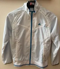 adidas Clima365 ウィンドブレーカー ホワイト✖️ターコイズブルー