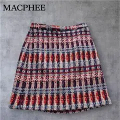 MACPHEE ツイード ミニスカート チェック柄のサムネイル