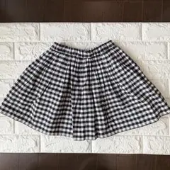 【GLOBAL WORK】チェック柄フレアスカート サイズL