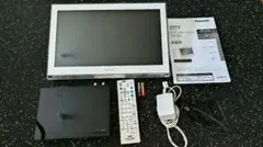 ポータブルテレビ パナソニック UN-T5S UN-15T5D 専用リモコン付