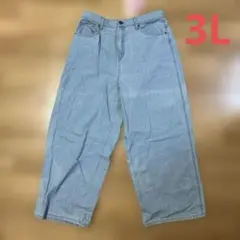 新品 AMIコラボ デニムパンツ 大きいサイズ インディゴ しまむら ジーンズ