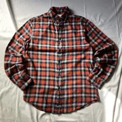 00s チェック ネルシャツ 赤 黒 グランジ Y2K 平成 大人気 古着