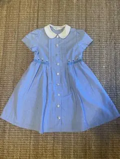 【3枚セット】お受験半袖ワンピースネイビー&水色