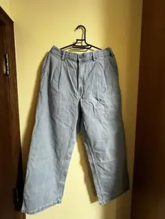 GUメンズ デニムパンツ ワイドシルエット