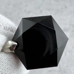 P-16モリオン 六芒星 ペンダント トップ天然黒水晶 魔除け 強力浄化　天然石