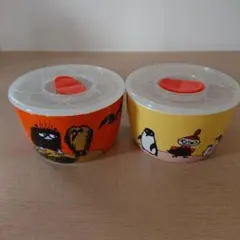 ムーミン 陶器 食品保存容器 2個セット