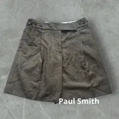 Paul Smith チェック柄　半ズボン　ハーフパンツ　ブラウン系　38