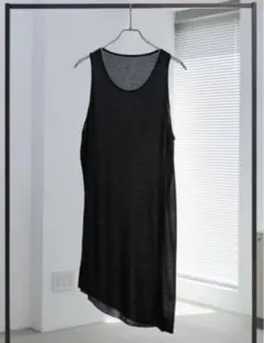 PRY シュウト LAYERED SHEER TANK TOP Black