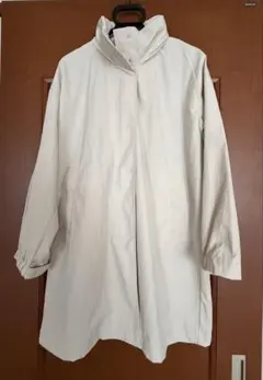【半額】無印良品＊撥水ＵＶカットフードがしまえるロングコート/アイボリー　Ｍ