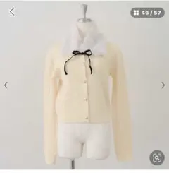 OLIVE des OLIVE ファー付きカーディガン