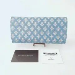 M12 未使用品　パトリックコックス　長財布　デニム柄　レザーグウォレット
