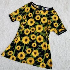 PART2 ひまわり柄ワンピース Mサイズ（718）