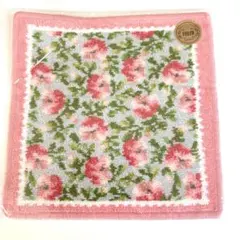 新品未開封★FEILER フェイラー　シンクオブミー　シルバーグレー×ピンク　花